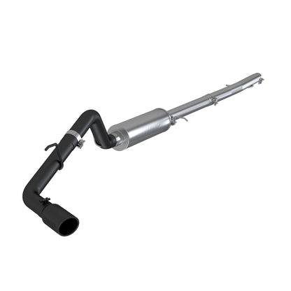 MBRP 2019 Ford Ranger Ecoboost 2.3L 4in OD Tip Single Side Exit 3in Black Coated Cat Back.