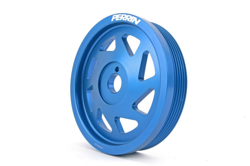 Perrin 15-18 Subaru WRX / 13-20 BRZ / 14-18 Forester XT FA/FBCrank Pulley - Blue.