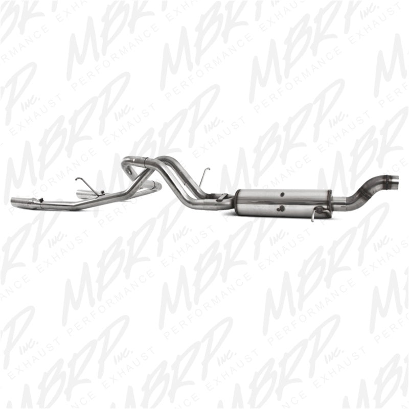 MBRP 09-11 Chev/GMC Colorado/Canyon 5.3L V8 EC/CC-SB Cat Back Dual Split Rear Exit T409.