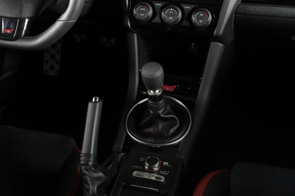 GrimmSpeed Stubby Shift Knob Stainless Steel Black - M12x1.25.