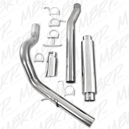 MBRP 2003-2007 Ford F-250/350 6.0L EC/CC Cat Back Single Side (Stock Cat).