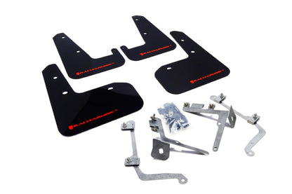 Rally Armor 11+ STI/WRX Sedan Only UR Black Mud Flap w/ Red Logo.