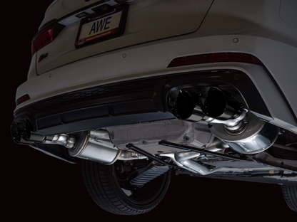 AWE Tuning Touring Catback Exhaust - Diamond Black Tips | 3015-43107