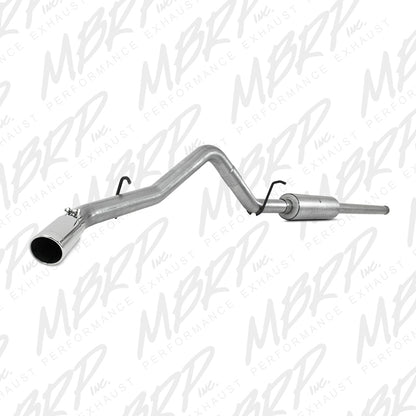 MBRP 14 Chevy/GMC 1500 Silverado/Sierra 4.3L V6/5.3L V8 Single Side Exit AL 3in Cat Back Exhaust.
