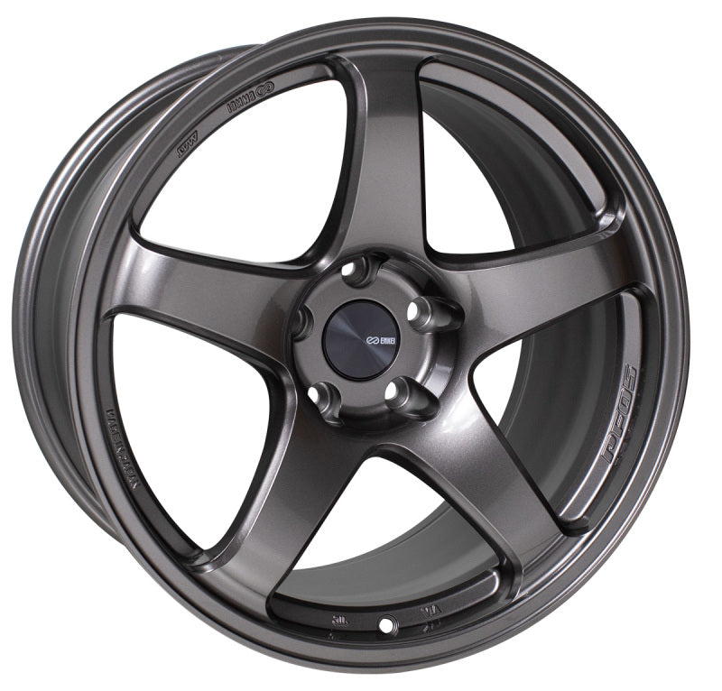 Enkei PF05 18x9.5 5x114.3 38mm Offset 75mm Bore Dark Silver Wheel.