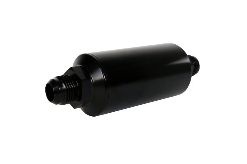 Aeromotive In-Line Filter - (AN-10) 100 Micron Stainless Steel Element Black Anodize Finish.