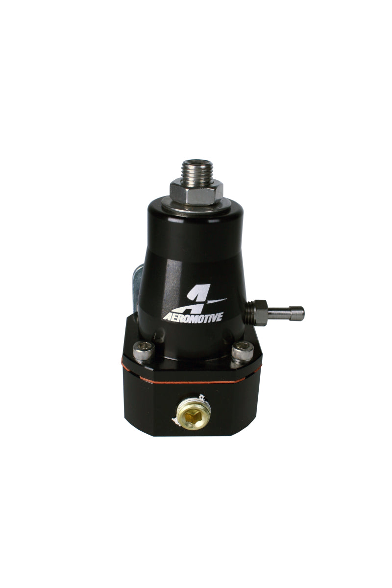Aeromotive Adjustable Regulator Billet EFI Bypass - (2) -6 Inlets/(1) -6 Return - Black.