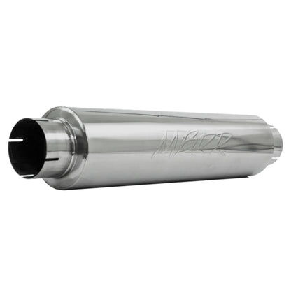 MBRP Universal Quiet Tone Muffler 4in Inlet/Outlet 24in Body 6in Dia 30in Overall T304.
