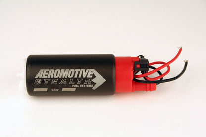 Aeromotive 340 Series Stealth In-Tank E85 Fuel Pump - Offset Inlet - Inlet Inline w/ Outlet.