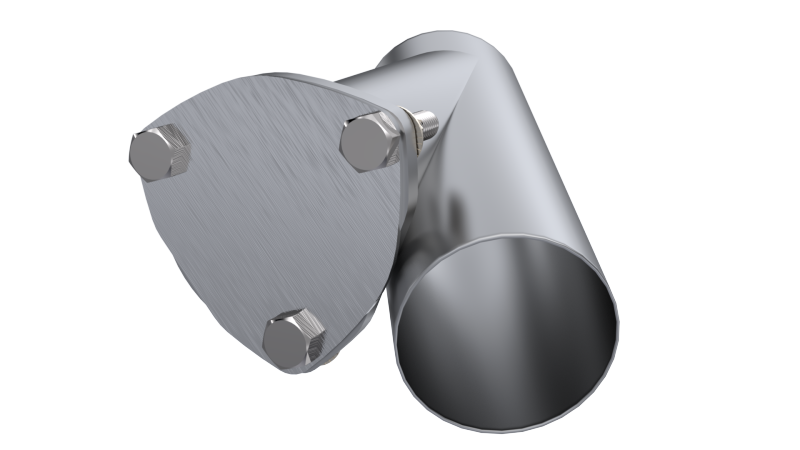 QTP 3.5in Weld-On QTEC Exhaust Cutout Y-Pipe.