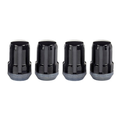 McGard SplineDrive Lug Nut (Cone Seat) M12X1.25 / 1.24in. Length (4-Pack) - Black (Req. Tool).