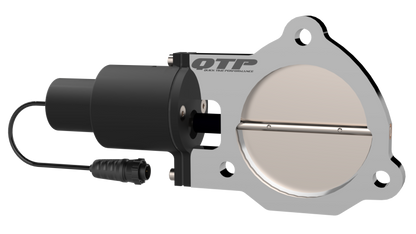 QTP 3.5in Bolt-On QTEC Electric Cutout Valve - Single.