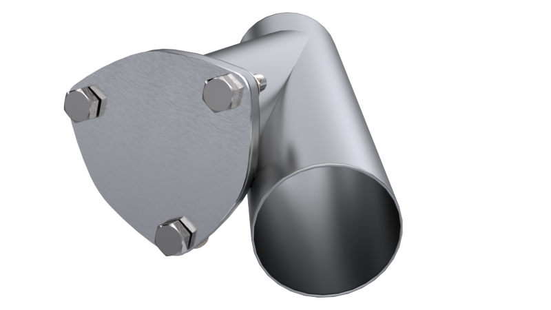 QTP 3in Weld-On QTEC Exhaust Cutout Y-Pipe.
