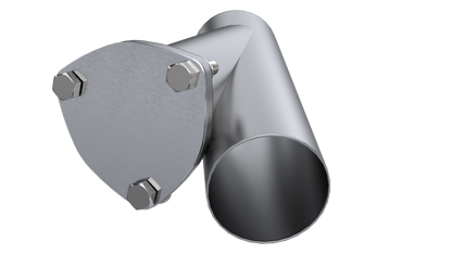 QTP 3in Weld-On QTEC Exhaust Cutout Y-Pipe.