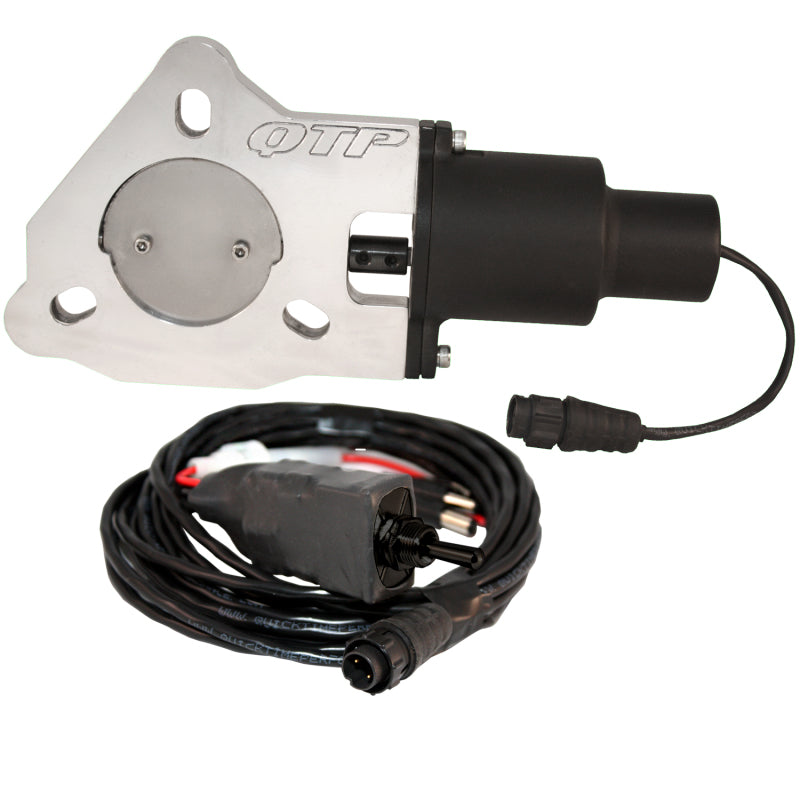 QTP 2.25in Bolt-On QTEC Electric Cutout Valve - Single.