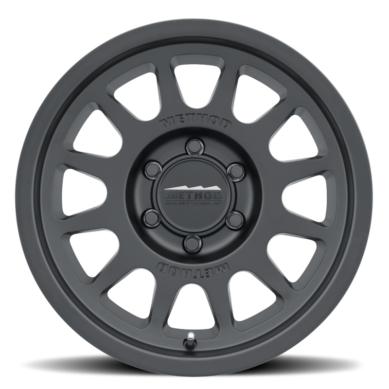 Method MR703 17x8.5 0mm Offset 6x5.5 106.25mm CB Matte Black Wheel.