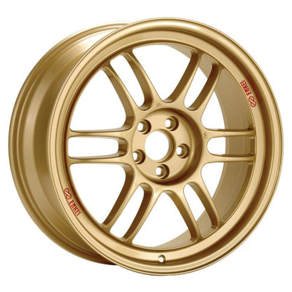 Enkei RPF1 15x8 4x100 28mm Offset 75mm Bore Gold Wheel.