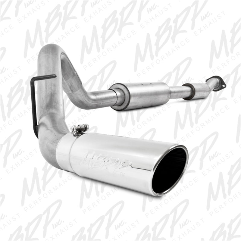 MBRP 11-12 Ford F150 SVT Raptor 6.2L EC-SB/CC-SB 3.5in Cat Back Single Exit Alum Exhaust System.
