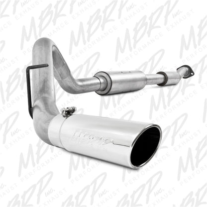 MBRP 11-12 Ford F150 SVT Raptor 6.2L EC-SB/CC-SB 3.5in Cat Back Single Exit Alum Exhaust System.