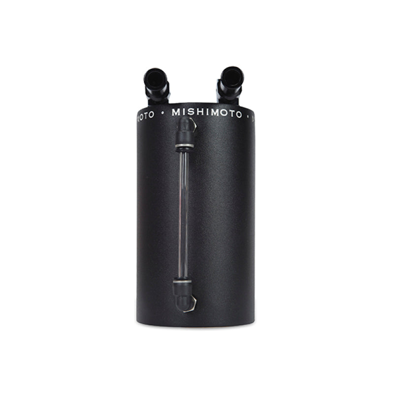 Mishimoto Large Aluminum Oil Catch Can - Wrinkle Black.