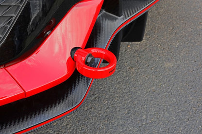Perrin 10th Gen Civic SI/Type-R/Hatchback Tow Hook Kit (Rear) - Red.