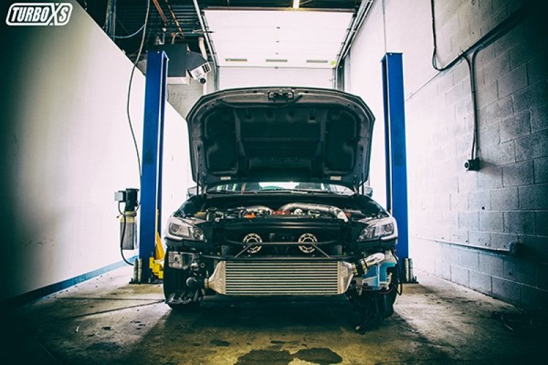 Turbo XS FMIC 2015-2017 Subaru STi - Wrinkle Red Pipes.