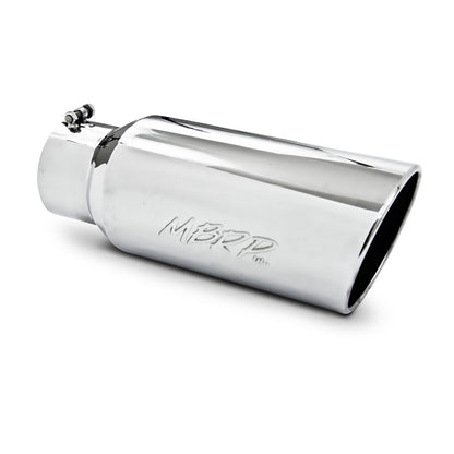 MBRP Universal Tip 7in O.D. Rolled End 5in inlet 18in length - T304 (SINGLE TIP).
