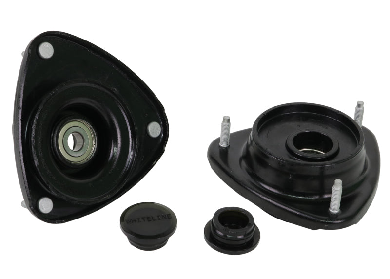 Whiteline 04-07 Subaru WRX/STi / 98-02 Subaru Forester Front Upper Strut Mounts - Offset Assembly.
