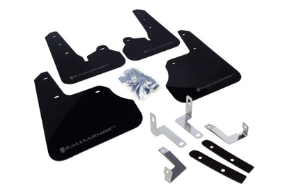 Rally Armor 12+ Subaru Impreza 5dr Hatch/4dr Sedan UR Black Mud Flap w/ Grey Logo.