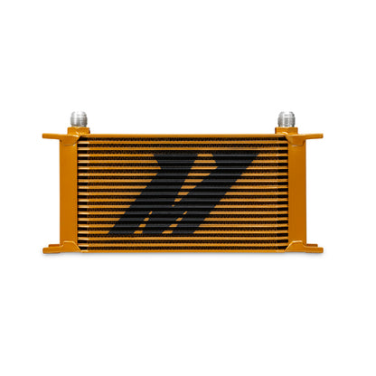 Mishimoto Universal 19 Row Oil Cooler - Gold.