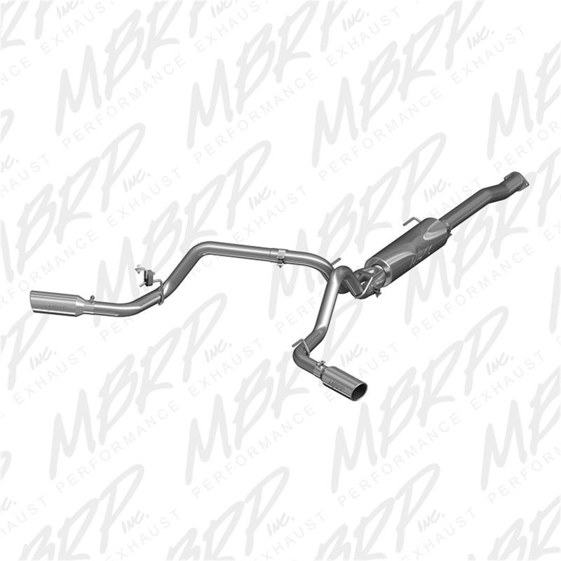MBRP 2016 Toyota Tacoma 3.5L EC/CC Cat Back Dual Split Exit Alum Exhaust.