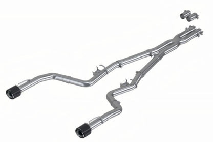 MBRP 17-21 Charger 5.7L/6.2L/6.4L 3in Race Profile Cat-Back w/Dual Carbon Fiber Tips T304 SS Exhaust.