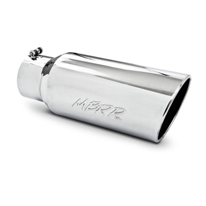 MBRP Universal Tip 7in O.D. Rolled End 5in inlet 18in length - T304 (SINGLE TIP).