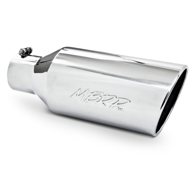 MBRP Universal Tip 7inch O.D. Rolled End 4inch inlet 18inch length - T304 (SINGLE TIP).