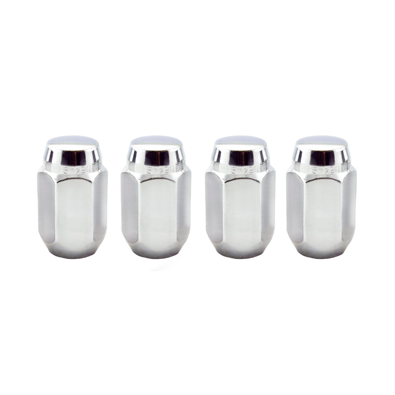 McGard Hex Lug Nut (Cone Seat) 1/2-20 / 13/16 Hex / 1.5in. Length (4-Pack) - Chrome.