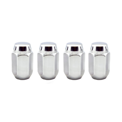 McGard Hex Lug Nut (Cone Seat) 1/2-20 / 13/16 Hex / 1.5in. Length (4-Pack) - Chrome.