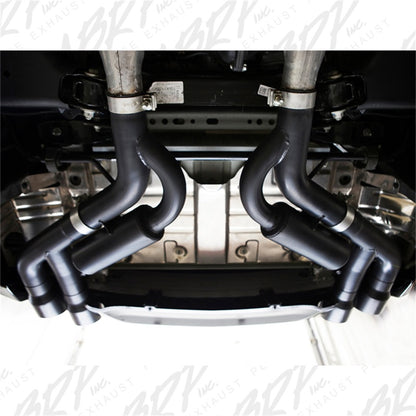 MBRP 16-19 Chevy Camaro V8 6.2L 6spd 3in Black Race Dual Axle Back w/ 4.5in Quad Dual Wall Tips.