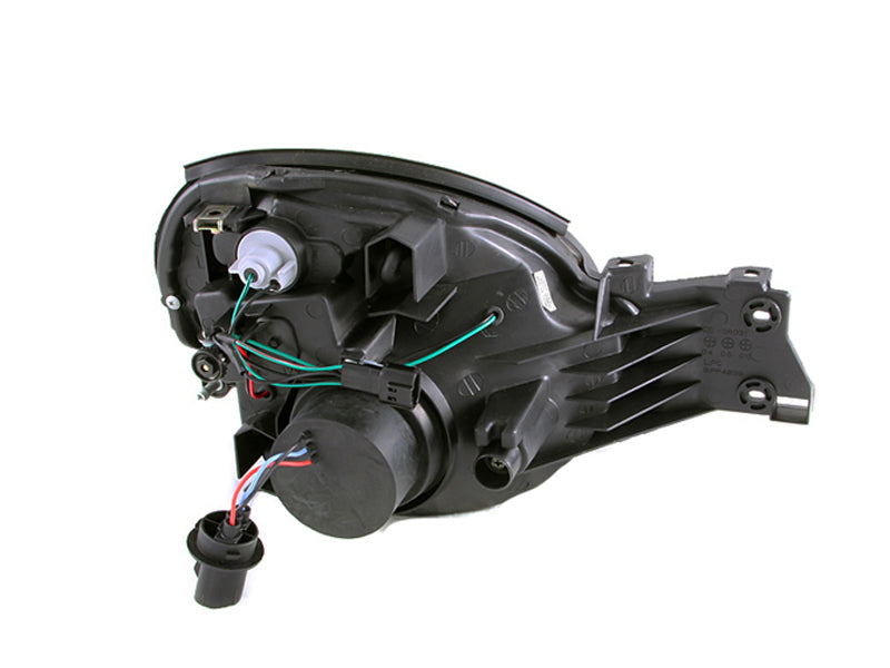 ANZO 2002-2003 Subaru Impreza Projector Headlights w/ Halo Black.