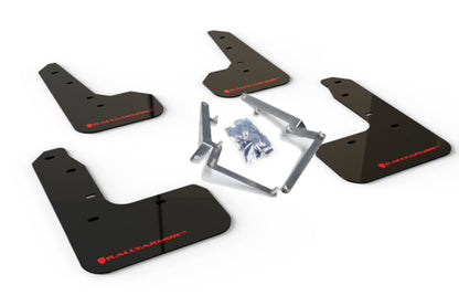 Rally Armor 17-19 Honda Civic Sport Touring UR Black Mud Flap w/ Red Logo.