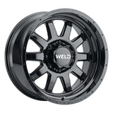 Weld Off-Road W168 20X10 Stealth 8X165.1 ET-18 BS4.75 Gloss Black 125.1