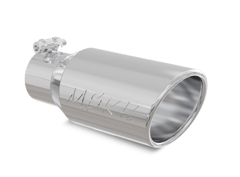 MBRP Universal Tip 4in OD 2.75in Inlet 10in Length Angled Rolled End T304.