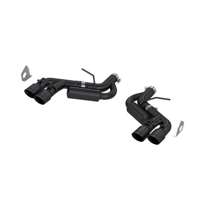 MBRP 16-19 Chevy Camaro V8 6.2L 6spd 3in Black Race Dual Axle Back w/ 4.5in Quad Dual Wall Tips.