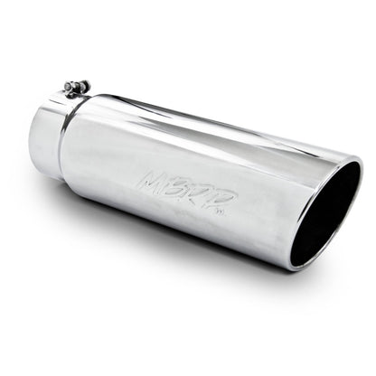 MBRP Universal Tip 6in OD Angled Rolled End 5in Inlet 18in Lgth T304 Exhaust.