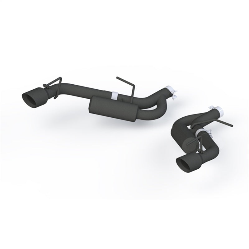 MBRP 16-19 Chevrolet Camaro 2.5in Black Coated Non NPP Axle Back Exhaust System - 4in Dual Wall Tips.