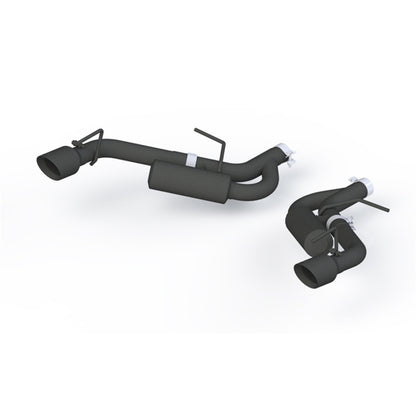 MBRP 16-19 Chevrolet Camaro 2.5in Black Coated Non NPP Axle Back Exhaust System - 4in Dual Wall Tips.