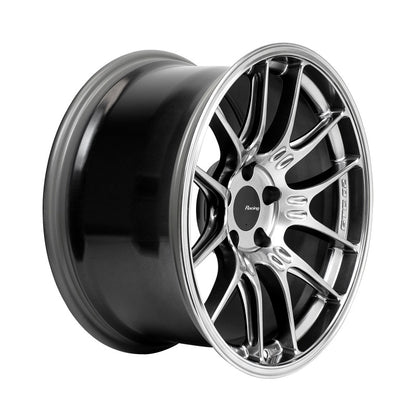 Enkei GTC02 18x9.5 5x114.3 15mm Offset 75mm Bore Hyper Silver Wheel.