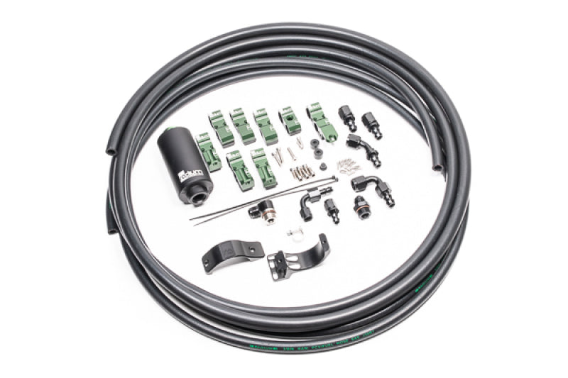 Radium Engineering Early Nissan Fuel Hanger Plumbing Kit Microglass Filter.