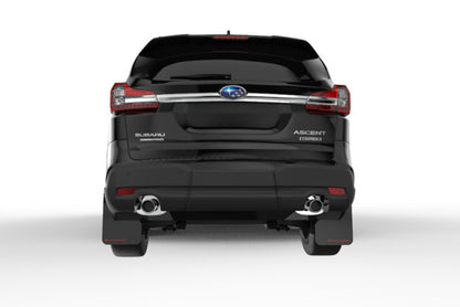 Rally Armor 18-19 Subaru Ascent UR Black Mud Flap w/ Grey Logo.