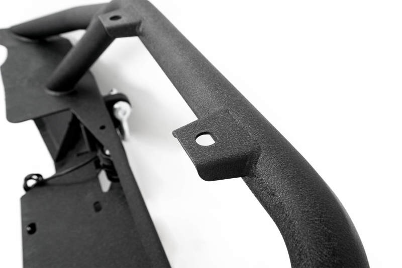 DV8 Offroad 07-18 Jeep Wrangler JK/JL FS-8 Mid Length Steel Front Bumper w/ LED Lights
