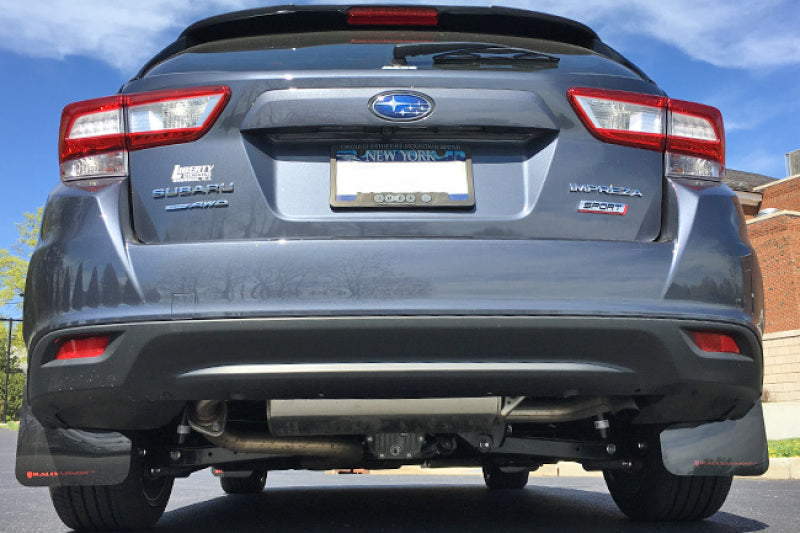 Rally Armor 2017+ Subaru Impreza UR Black Mud Flap w/ Blue Logo.